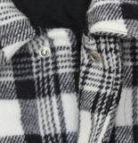 Woolrich X TGT Pattern Quilted Snap Closure Jacket Shacket Black / White 2XL