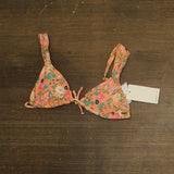 O'Neill Juniors Kelly Floral Menorca Swim Bikini Swim Top Desert Flower Pink M