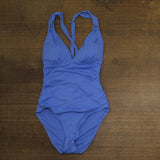 Tommy Bahama Womens Pearl Lace-Back One Piece Swimsuit Paradiso Blue 10