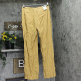 DKNY Womens High-Rise Side Pocket Sueded Canvas Pants UE5P8047 Whiskey Brown 8