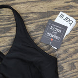 Bar III Womens Resort Solids Ring-Detail Bikini Top MBRS24101 Black S