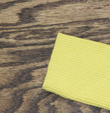 Ribbed Knit Long Sleeve Chest Cutout Stretch Shirt Top Yellow See Measurements