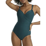 Miraclesuit Razzle Dazzle Siren Tummy Control Underwire One Piece Nova Green 12