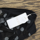 Elomi Matilda Womens Plus Size Underwire Plunge Bra EL8900 Black Dot 40DD