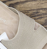Easy Spirit Amari Sporty Flat Slide Sandals SEAMARI2-H Beige Gold Lurex 7M