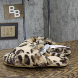 Auden Womens Paris Leopard Crossband Slippers 80856464 Brown Animal M (7/8)
