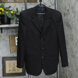 Endrati Mens Padded Shoulder 3-Button Suit Coat Jacket 1678eb0c39df8f Black 38R