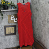Karl Lagerfeld Paris Womens Casual Bright Summer Dress L4EOS727 Cordial Red XL