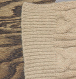 Style & Co. Womens Solid Cable Knit Scarf SC9542505 Neutral Brown
