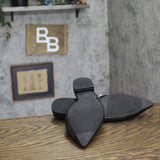 A New Day Twiggy Multi Buckle Mini Heel Flats 94303769 Black 6.5M