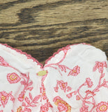 Poupette St. Barth Woven Floral Ciao Mini Dress WCIS25NBLZP Pink Lazuili XS