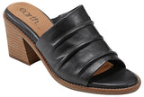 Earth Womens Adara Open Toe Block Heel Dress Sandals ETADARA Black 6.5M