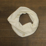 Calvin Klein Womens Acrylic Emblem Infinity Scarf White