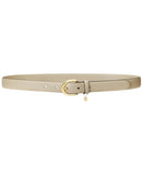 Womens Charm Crosshatch Leather Belt Birch Tan Brown XL