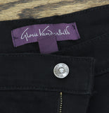 Gloria Vanderbilt Fit High-Rise Tapered Jeans Short Inseam Black 18W Short