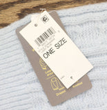 Style & Co. Womens Solid Cable Knit Scarf Long SC9542505 Light Blue