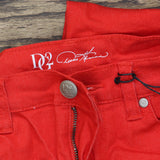 DG2 BY Diane Gilman Womens Virtual Stretch Cropped Skinny Jeans 675243 Red 8P