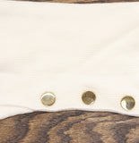 JM Collection Button-Cuff V-Neck Sweater 100126757MS Neo Natural Off White L