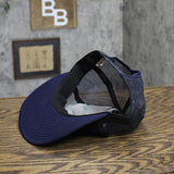 Mens Vintage VA Roadeo School Bus Trucker Cap Hat Navy Blue L