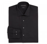 Private Label Men's Solid Slim Fit Dress Shirt 175591 Black 15 1/2 34/35