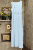 Alexia Admor Women's Milana V-Neck Button-Down Maxi Dress D3669 Baby Blue 8