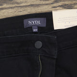 NYDJ Womens Plus Size Marilyn Straight Ankle Jeans WBDMMS2299 Black 18W