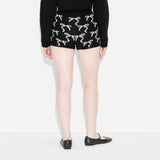 Wild Fable Womens Mid-Rise Holiday Sweater Hot Shorts 91700293 Black XS