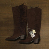 Universal Thread Patsy Tall Fringe Western Boots 94463421 Chocolate Brown 6M