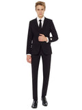 Opposuits Big Boys Slim Fit Solid 3-Piece Suit OSTB-0008 Black Knight 12 Years