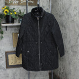 Evans Womens Plus Size Faux Fur Collar Padded Coat 211224