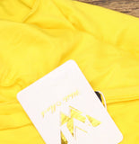 White Mark Scoop Neck Tiered Midi Dress PS315 Canary Yellow 1X