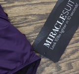 Miraclesuit Standard Solid Sanibel DD One Piece Swimsuit Sangria Purple 12