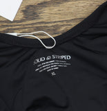 Solid & Striped Hailey One Piece Swimsuit Textured RE25-S1301CT-NR Noir Black XL