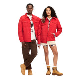Woolrich X TGT Buffalo Check Lined Quilted Snap-Front Western Shacket Red XL