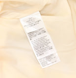 Calvin Klein Womens Side Slit Woven Lined Straight Skirt Yellow / White / Pink S