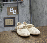 Universal Thread Womens Sylvia Woven Mary Jane Ballet Flats Cream Off White 11M