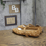 Universal Thread Penny Studded Mary Jane Flats 94303794 Brown 6M