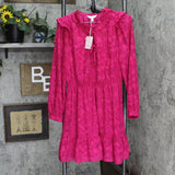 Lc Lauren Conrad Womens Ruffle Shirt Dress WL23Y045RS2