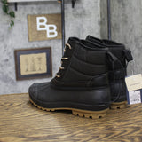 Universal Thread Womens Tiffani Boots Duck Rubber 94642632 Black / Brown 6M