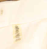 Calvin Klein Womens Rolled Hem Lined Linen Blend Trouser Pants White 14