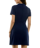 B Darlin Juniors Short Sleeve Mockneck Mini Dress 45UAP84 Navy Blue 0