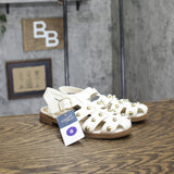 Universal Thread Womens Winnie Studded Fisherman Sandals White / Gold 6M