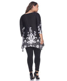 White Mark Womens Plus Yanette Tunic Top PS1301-08-3XL
