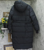 A New Day Winter Hooded Ripstop Mitten Cuff Belted Duvet Puffer Coat Black L