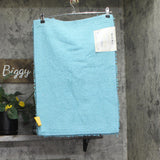 Knights Bridge Shaggy 100% Soft Plush Cotton Bath Rug Aqua Blue 17x24