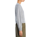 Aqua Womens Button Front Sweater Cashmere V-Neck Cardigan V10337 Light Gray 2XL