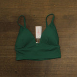 Mimi Flamingo Lido Rib Blake Midkini Tankini Top 900050604 Emerald Green 12