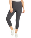 Style & Co Knit Stretch Yoga Tummy-Control Leggings Charcoal Heather Gray M