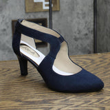 Lifestride Womens Giovanna 2 Pumps Heels Shoes G0661S1 Lux Navy Blue 9M