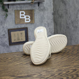 Clarks Drift Twist Slide Wedge Sandals 26181604 Cream Brown 7W
